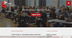 Desktop Screenshot of cher-highered.org